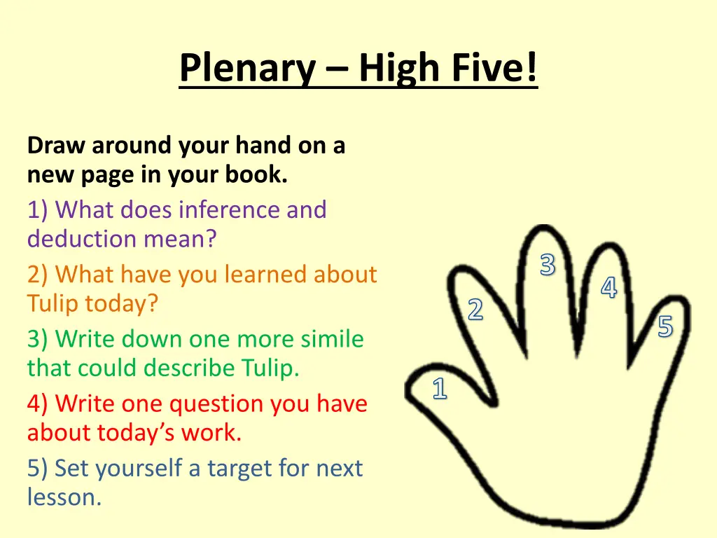 plenary high five