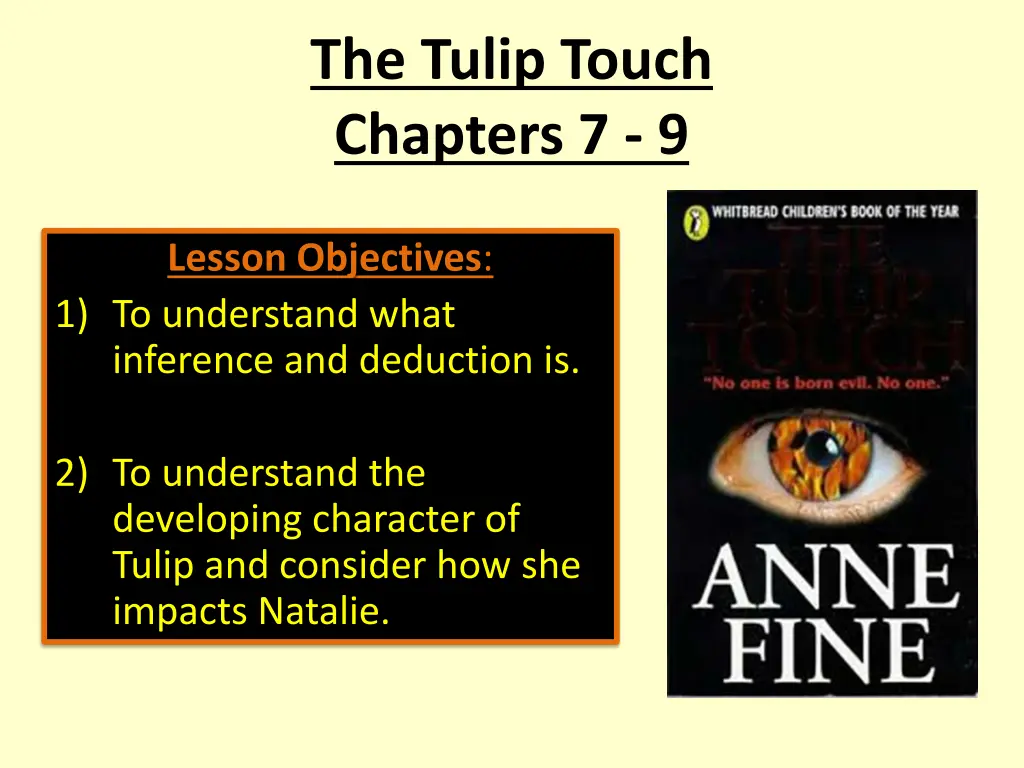 the tulip touch chapters 7 9