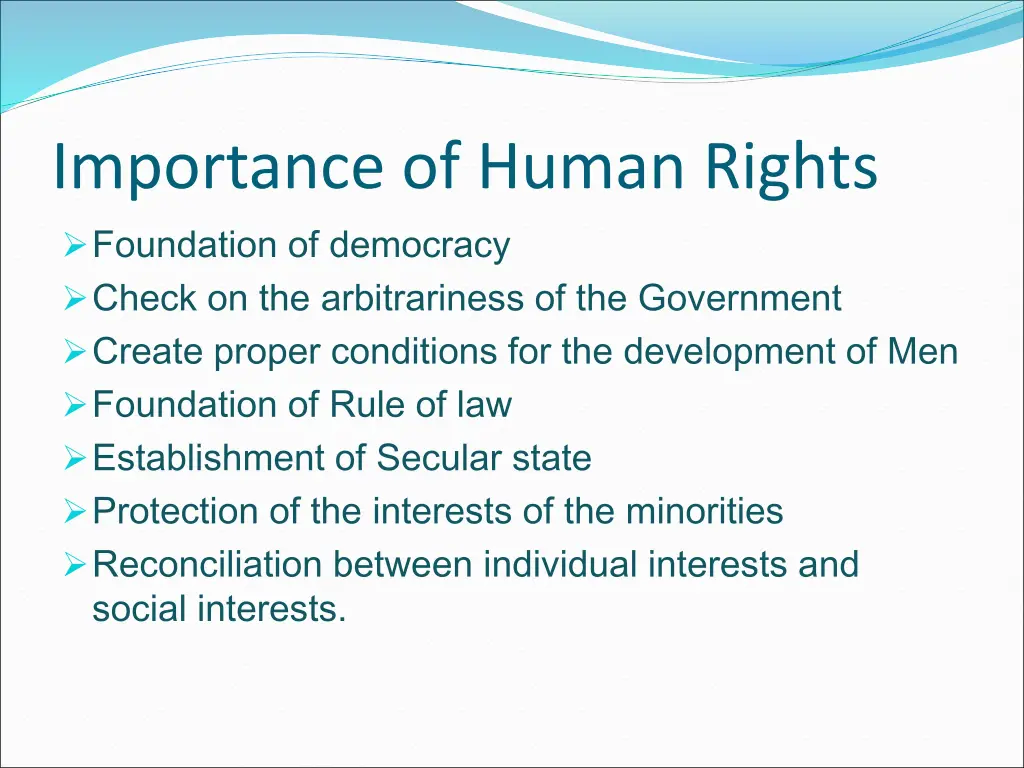 importance of human rights foundation