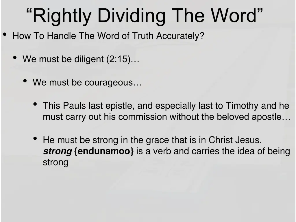 rightly dividing the word how to handle the word 7