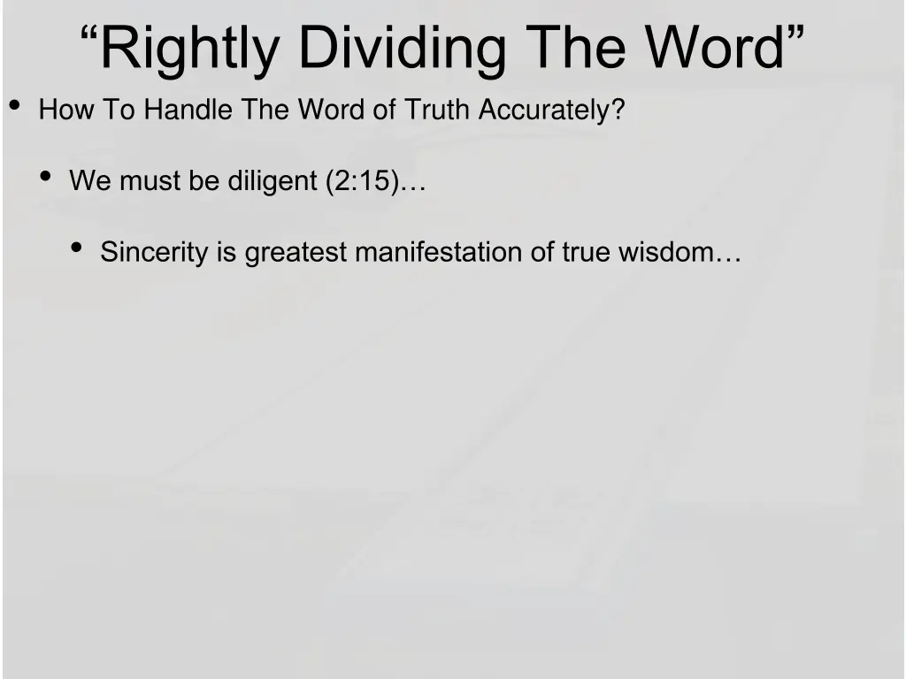 rightly dividing the word how to handle the word 9