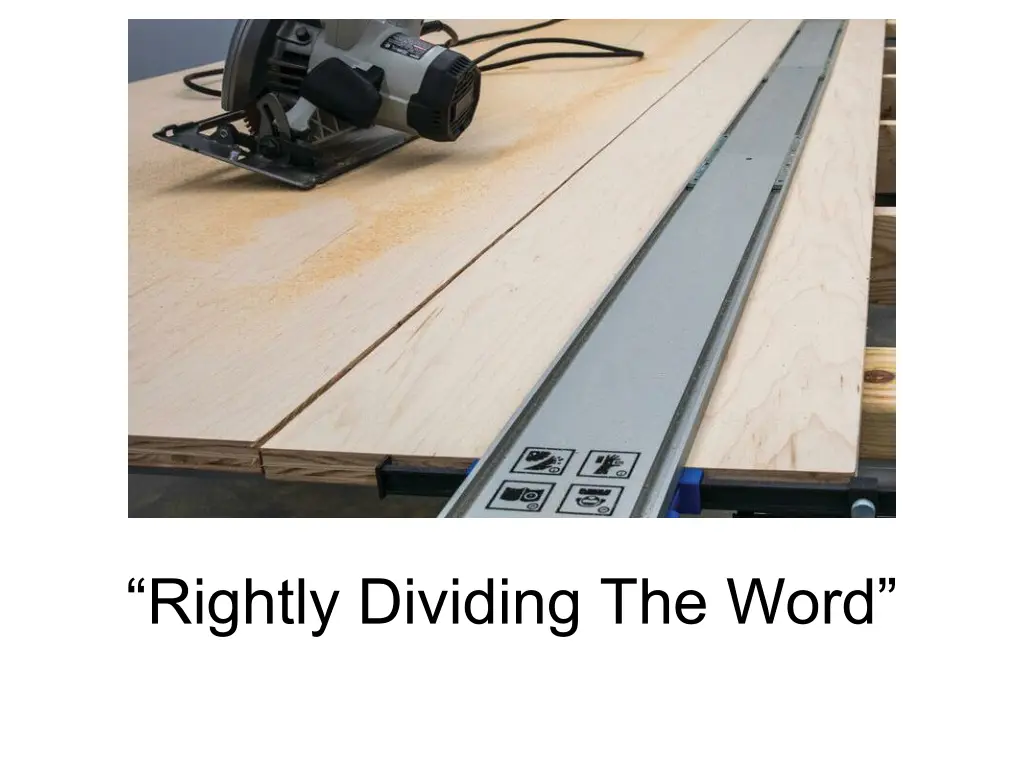 rightly dividing the word