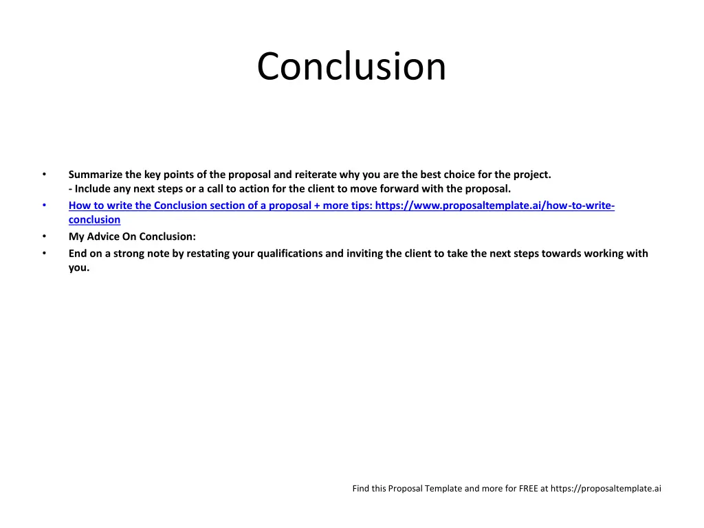 conclusion