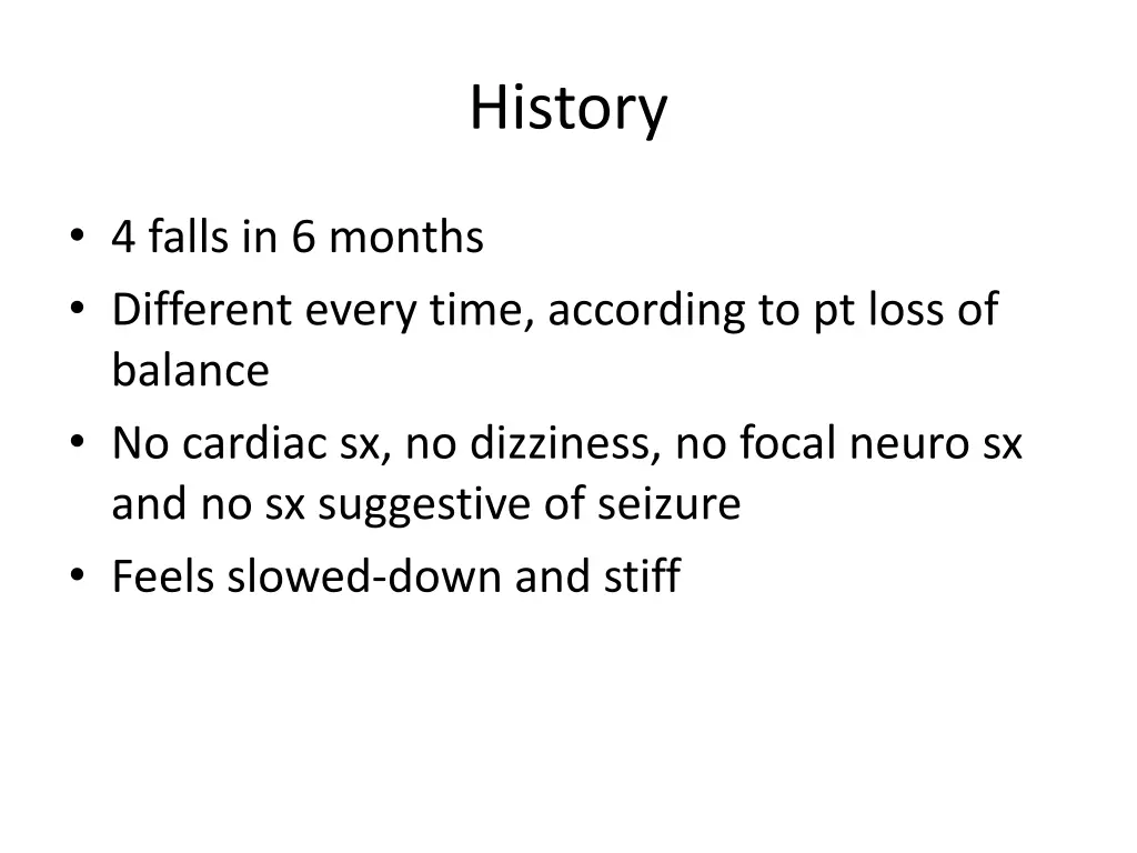 history