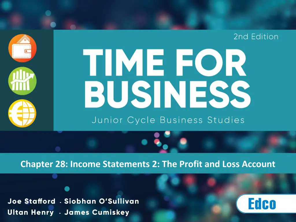 chapter 28 income statements 2 the profit