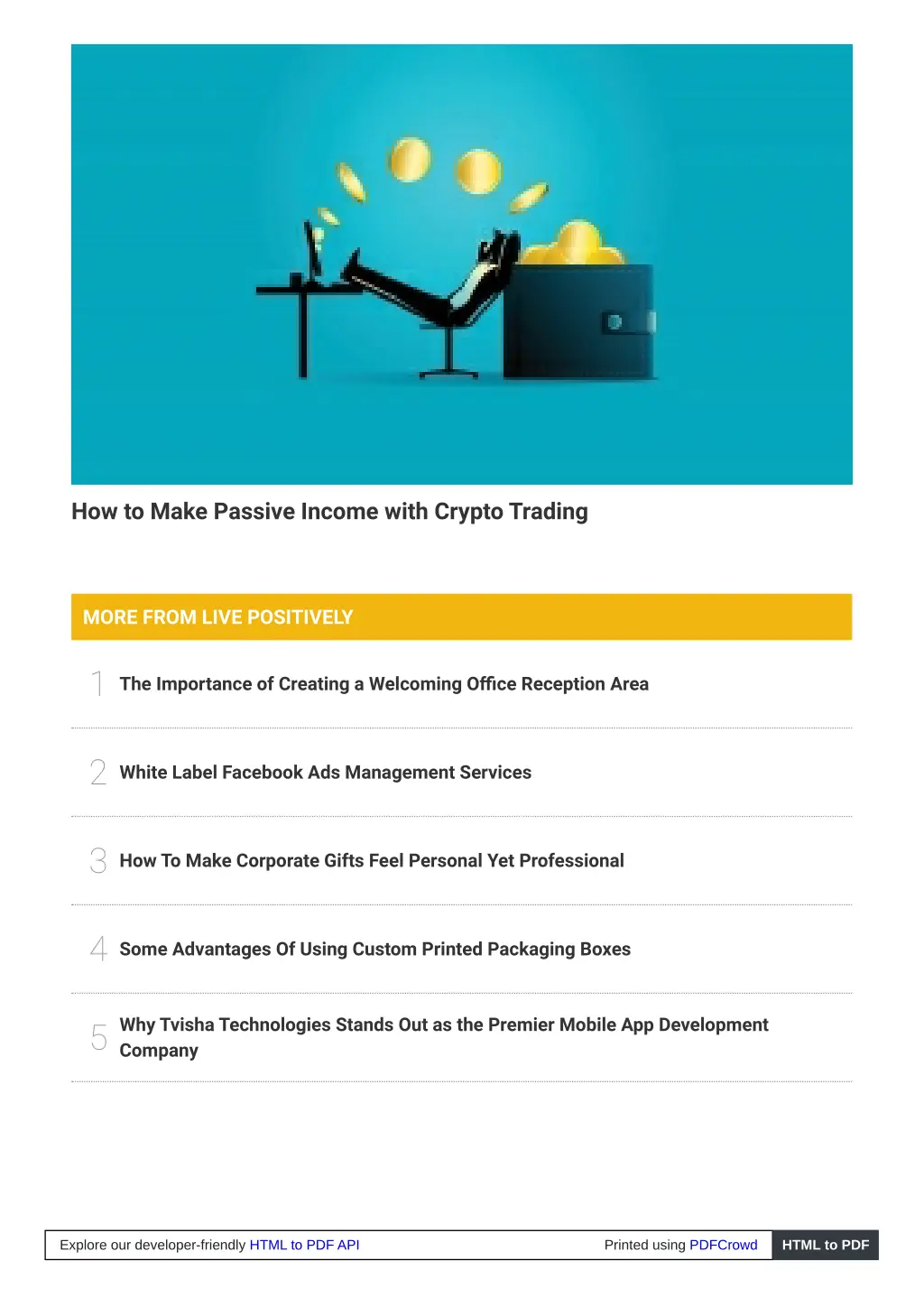 how to make passive income with crypto trading
