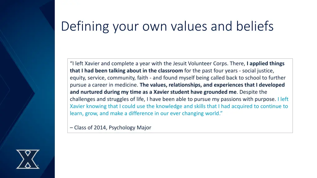 defining your own values and beliefs