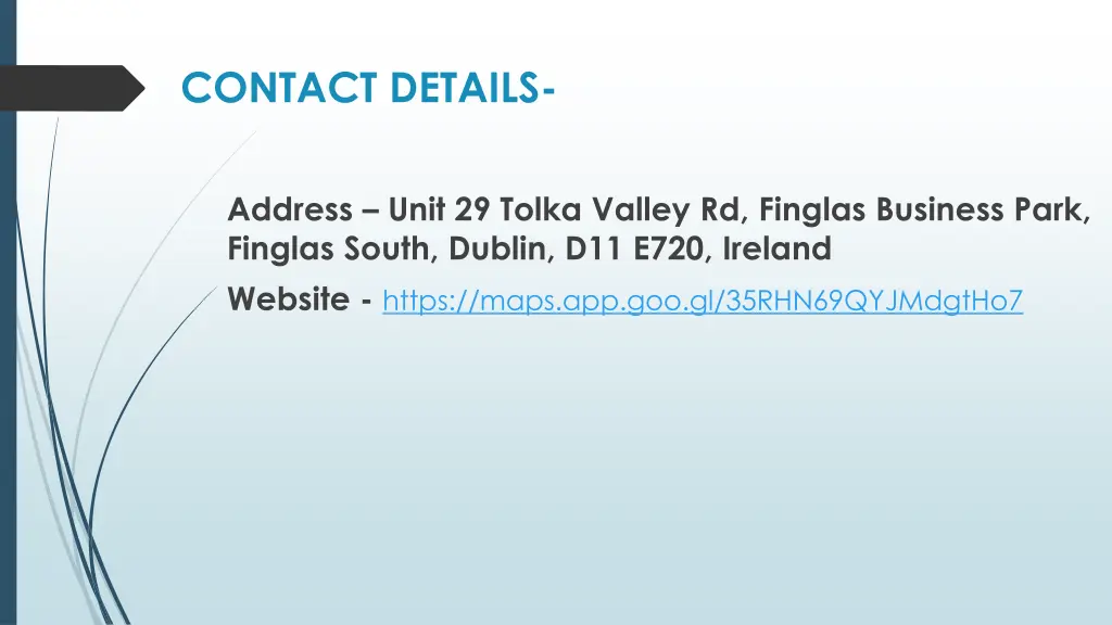 contact details