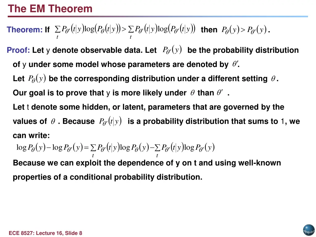 the em theorem