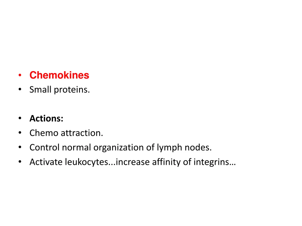 chemokines small proteins