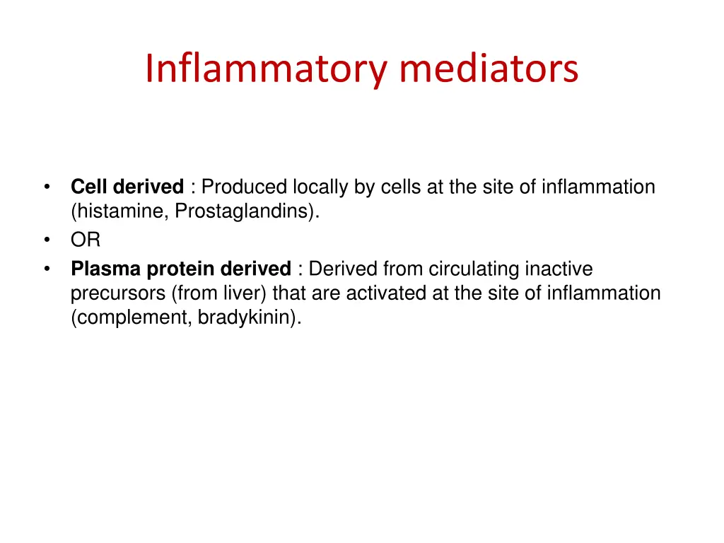 inflammatory mediators