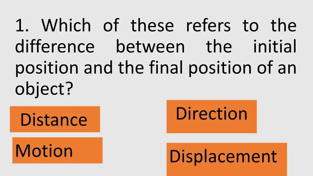 1 which of these refers to the difference between