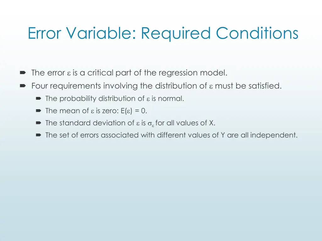 error variable required conditions
