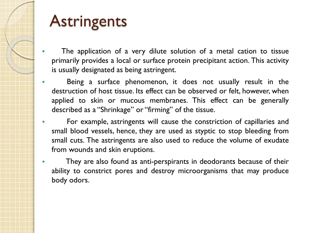 astringents