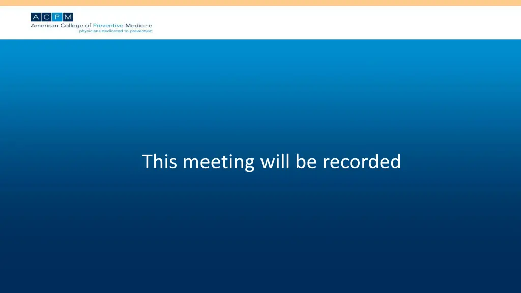 this meeting will be recorded