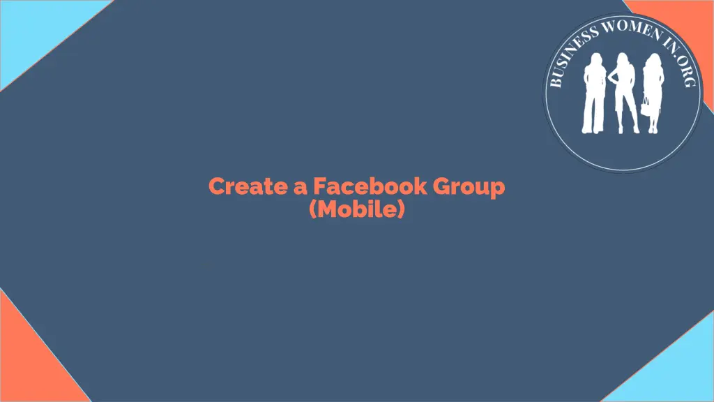 create a facebook group mobile