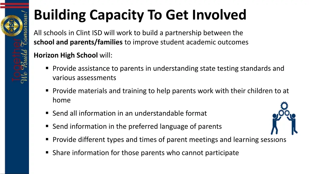 building capacity to get involved