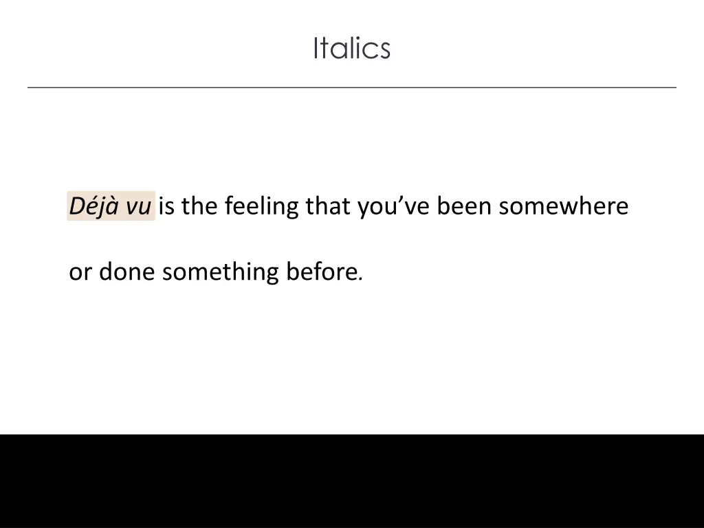 italics 1