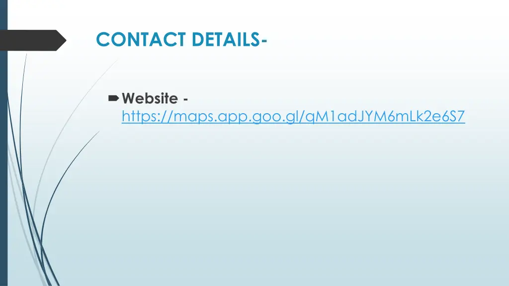 contact details