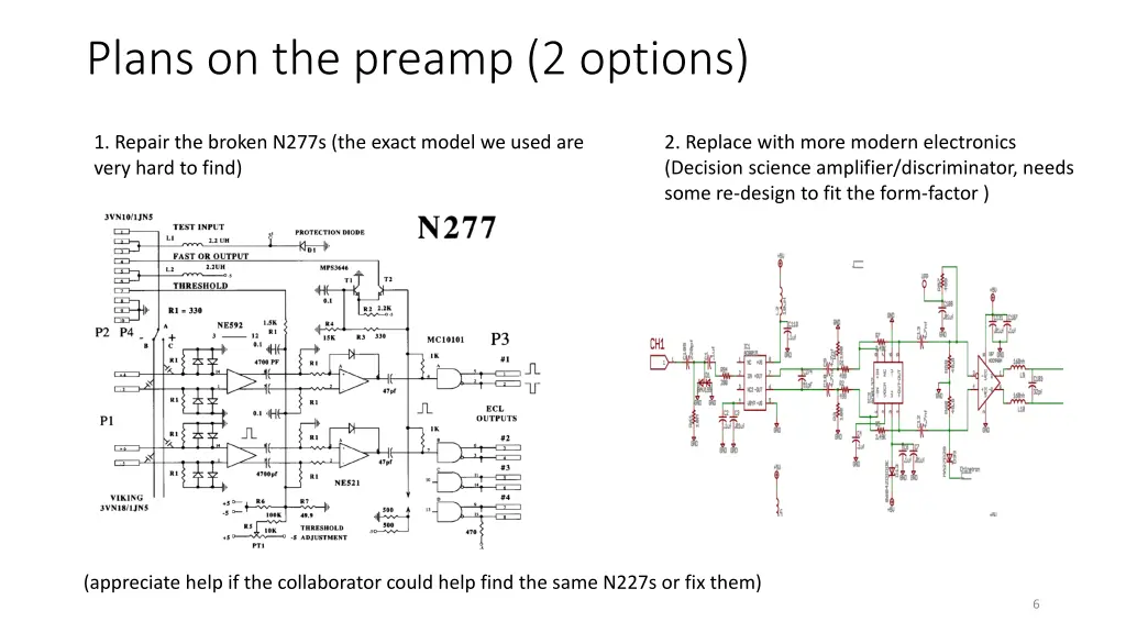 plans on the preamp 2 options