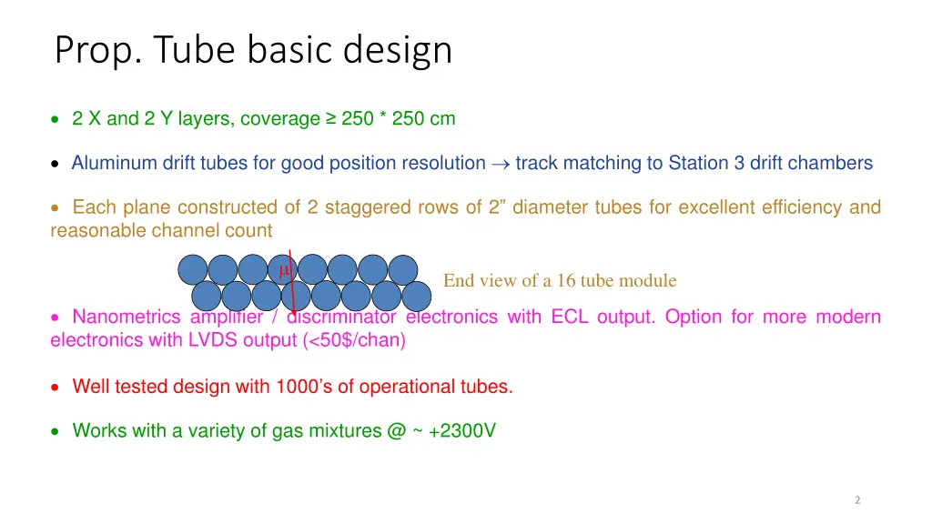 prop tube basic design