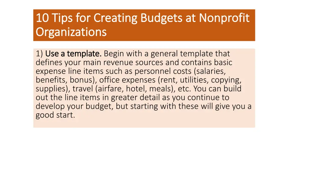 10 tips for creating 10 tips for creating