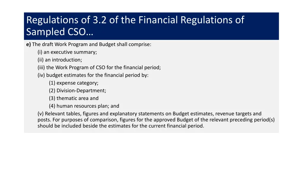 regulations of 3 2 of the financial regulations 1