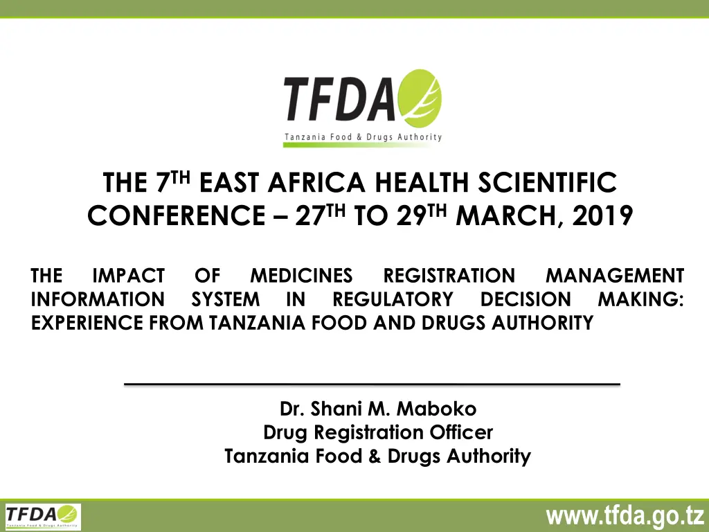 the 7 th east africa health scientific conference