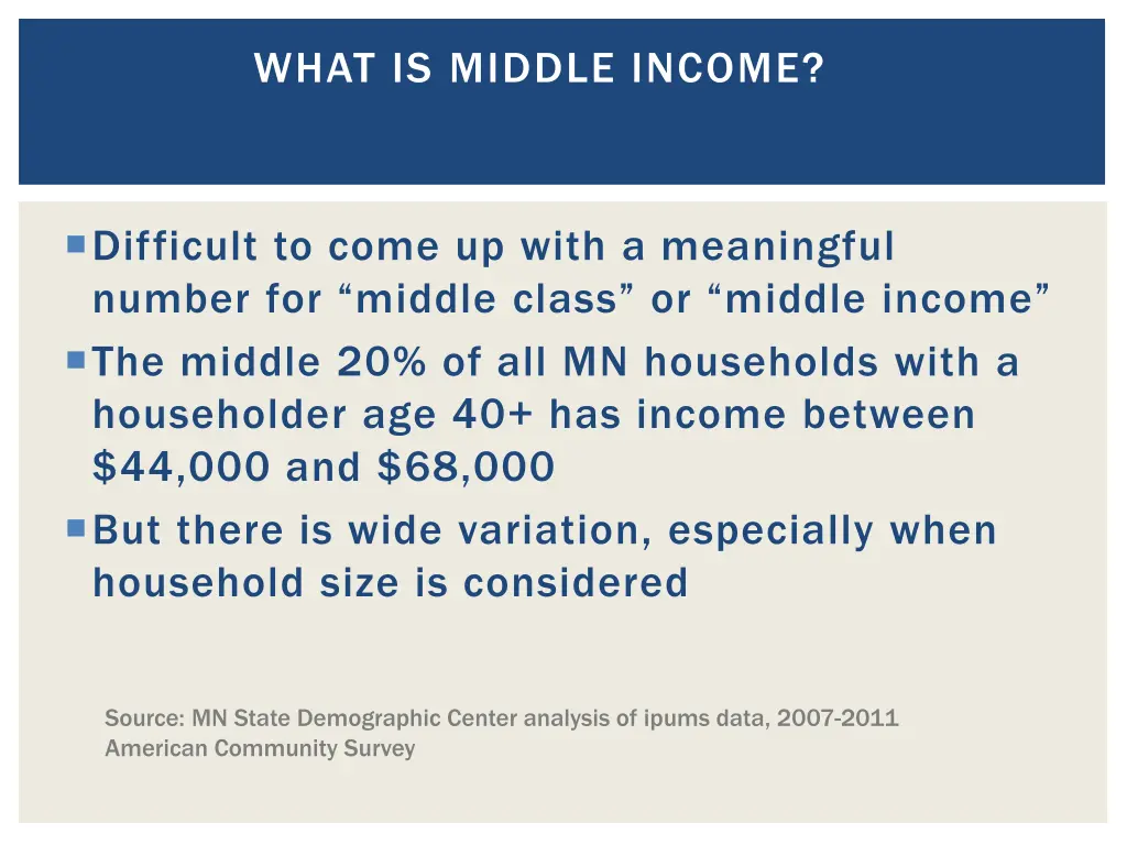 what is middle income