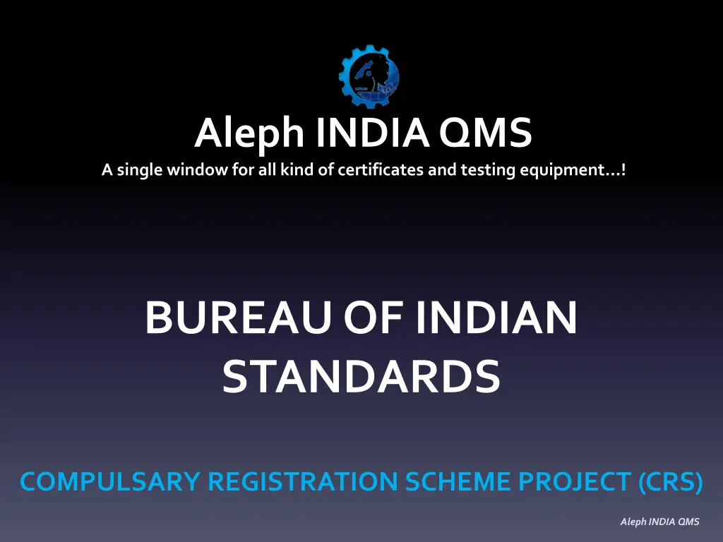 aleph india qms a single window for all kind