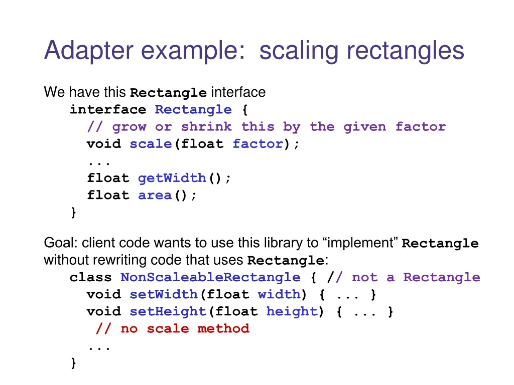 adapter example scaling rectangles