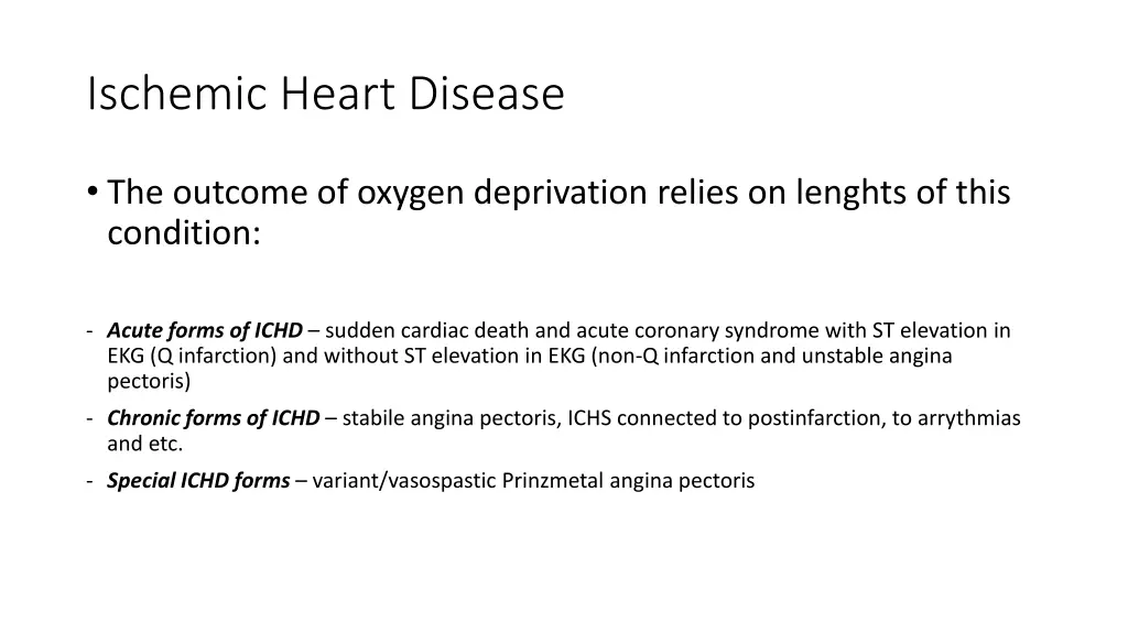 ischemic heart disease 1