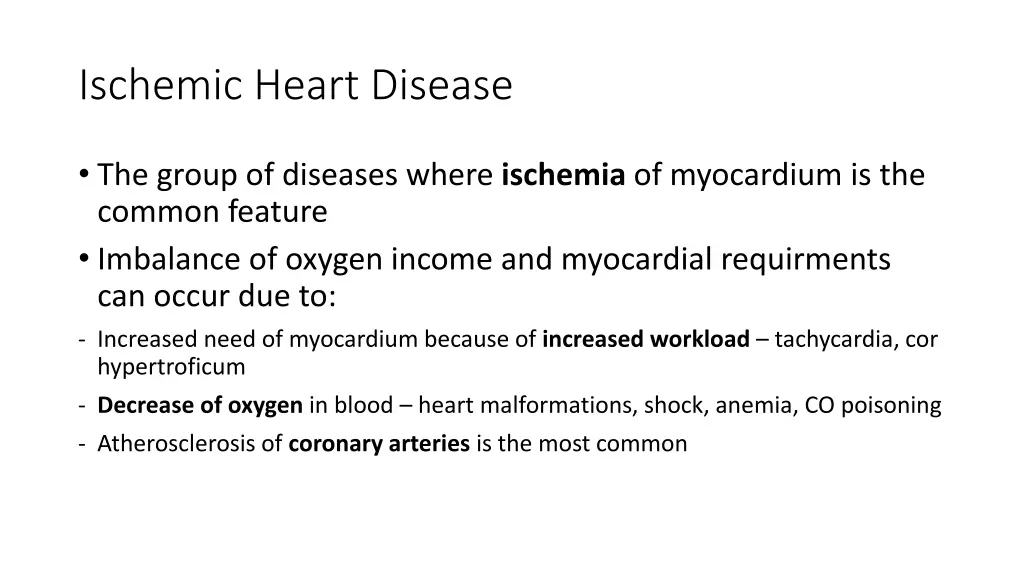 ischemic heart disease