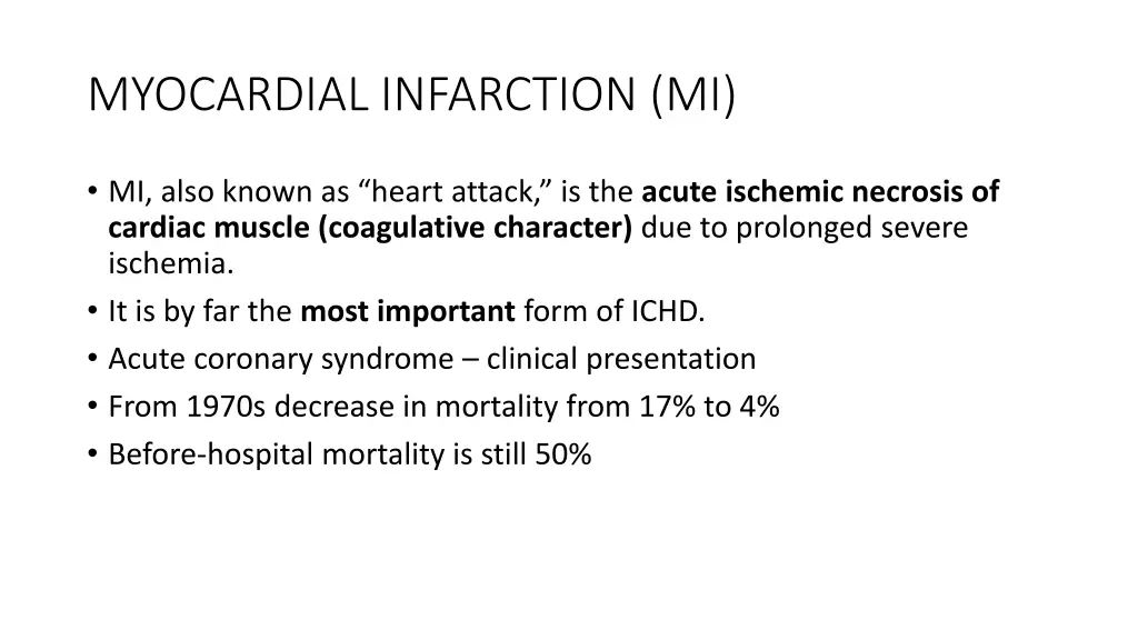 myocardial infarction mi