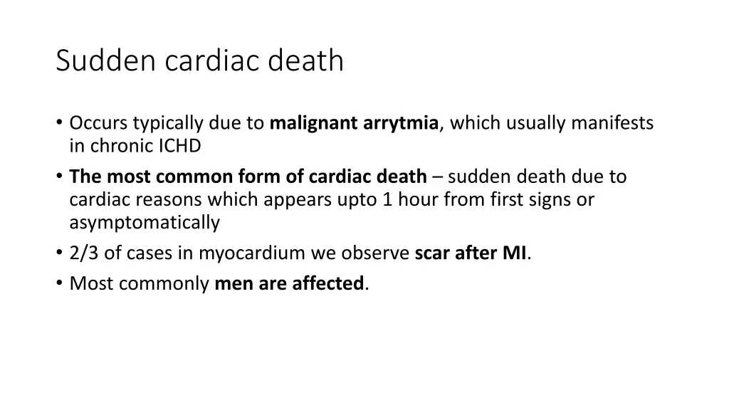 sudden cardiac death