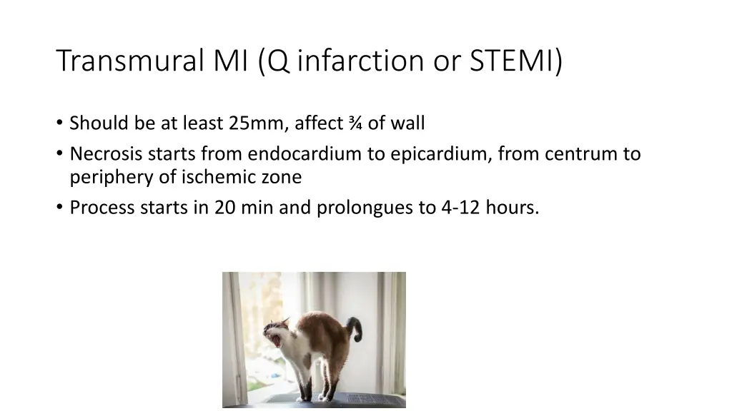 transmural mi q infarction or stemi