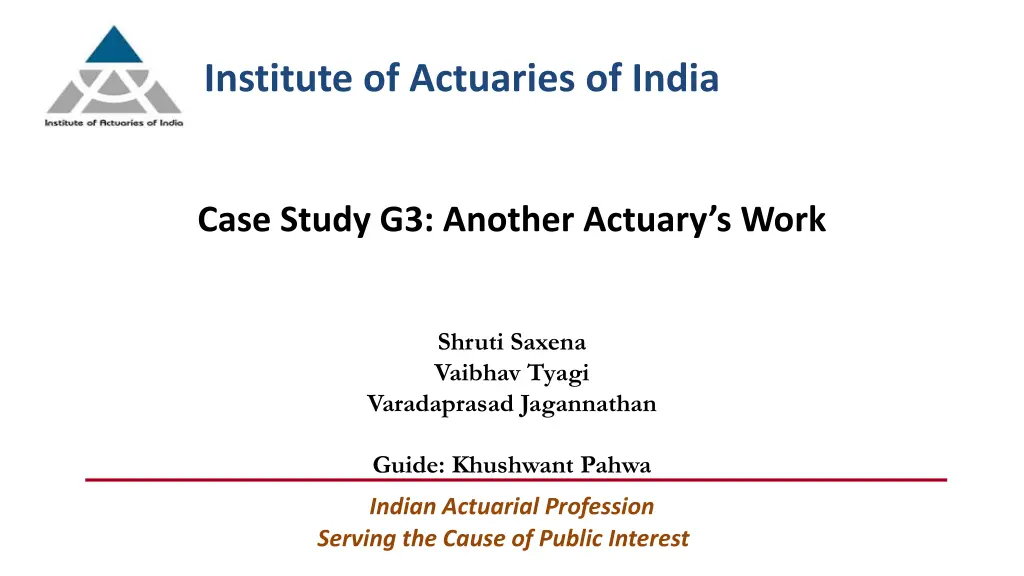 institute of actuaries of india