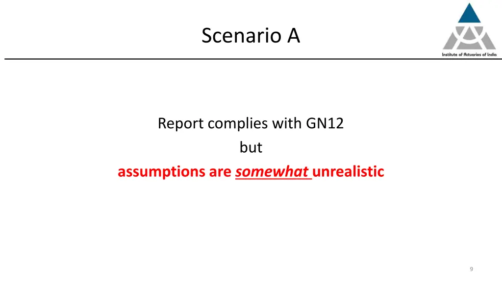 scenario a