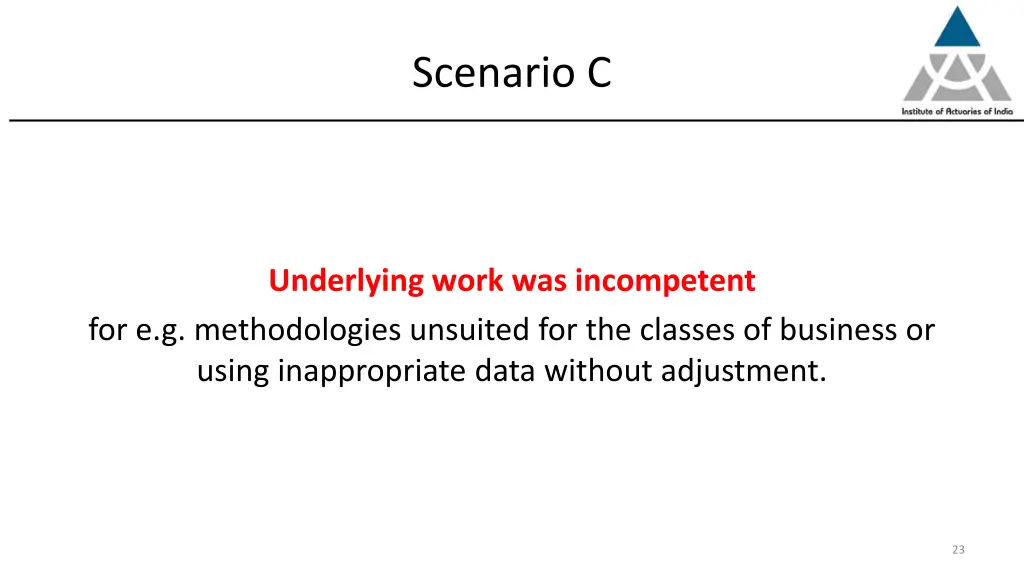 scenario c