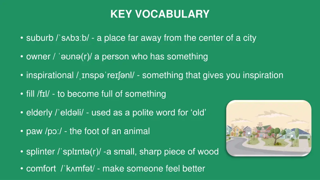 key vocabulary
