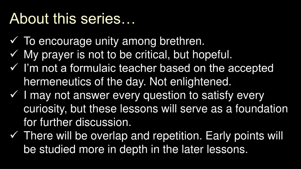 about this series