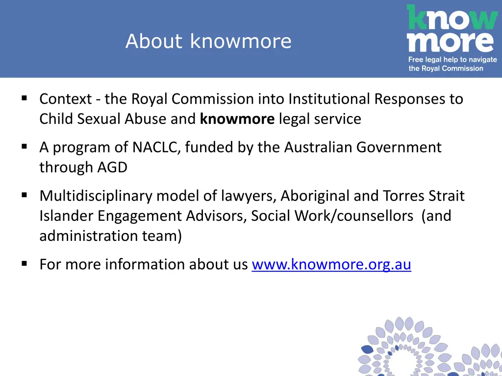 about knowmore