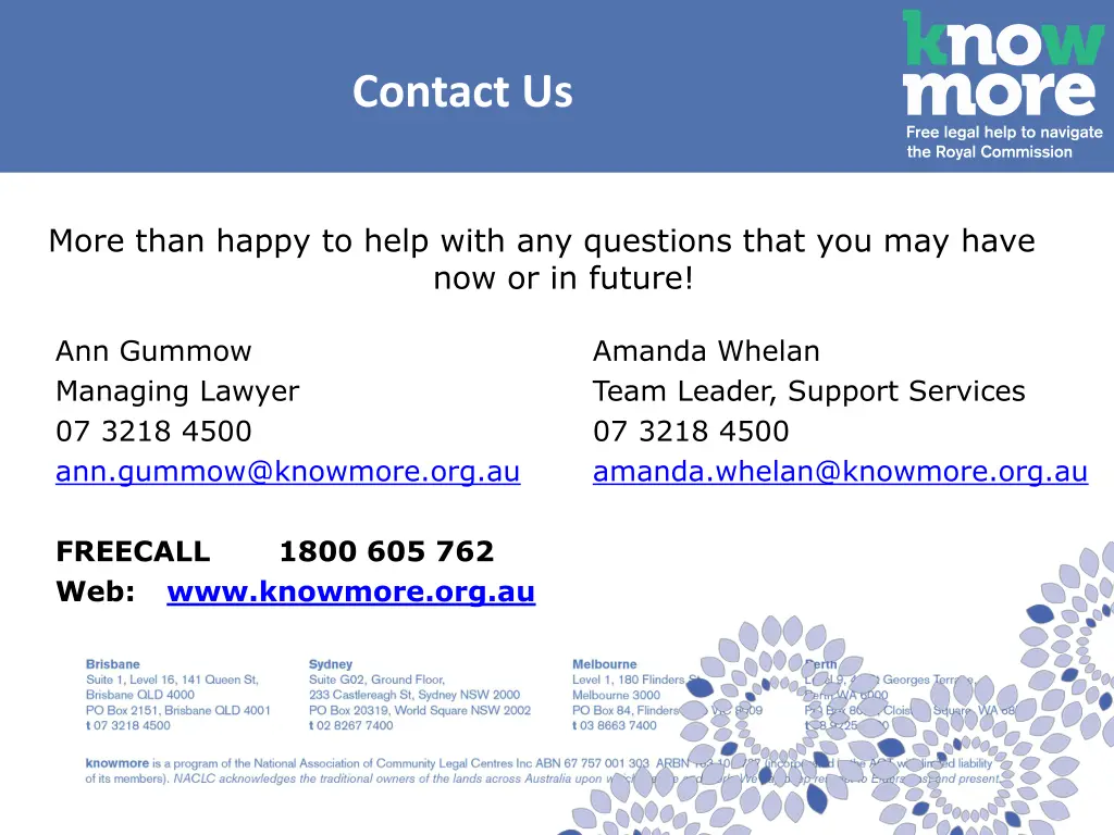 contact us