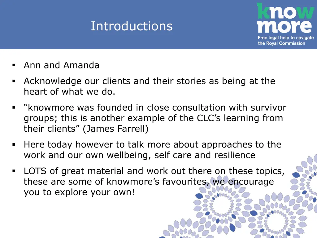 introductions