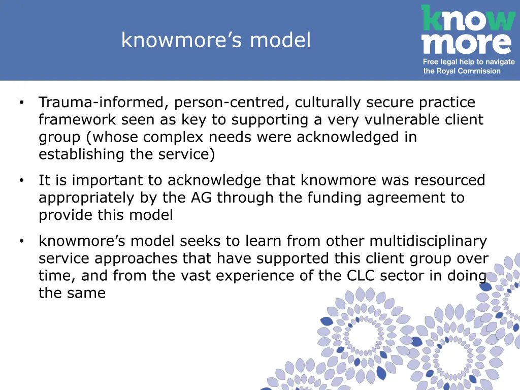 knowmore s model