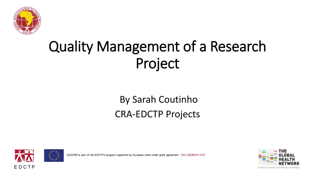 quality management of a research quality