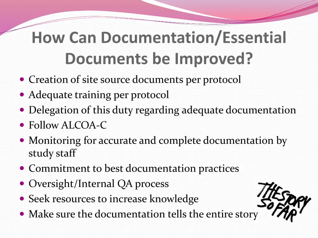 how can documentation essential documents
