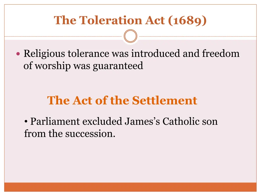 the toleration act 1689