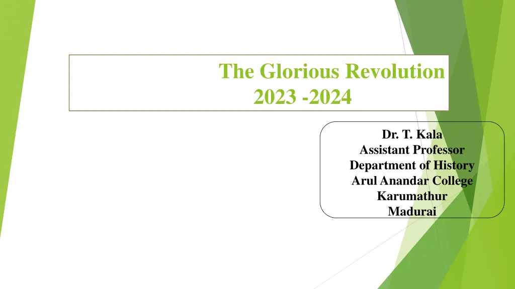 the glorious revolution 2023 20241688 1689