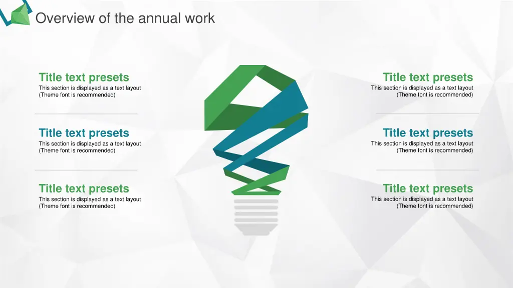 overview of the annual work 5